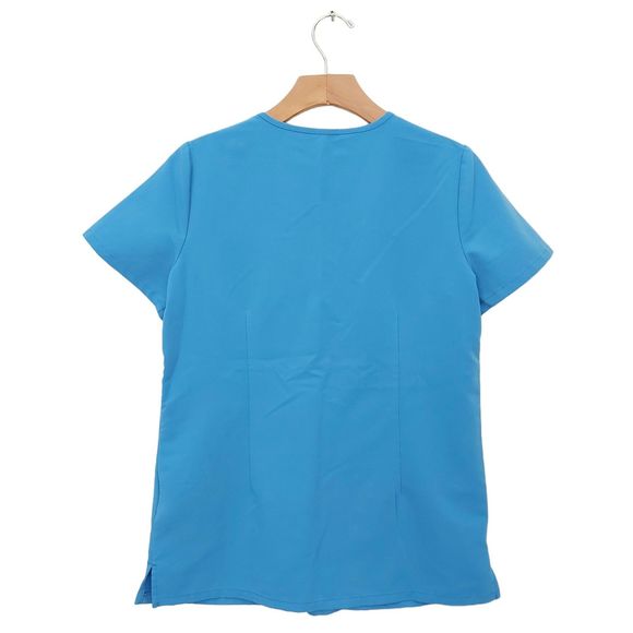 Figs Womens Scrub Top XS Blue Casma V-Neck Short Sleeve Work Uniform Utility - Picture 5 of 12